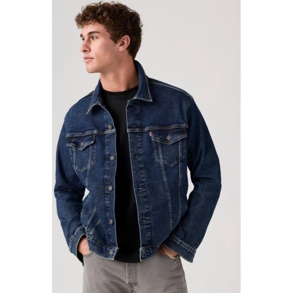 Levi's Mens Trucker Jean Jacket Colusa Denim Stretch 723340322 Mens XXL - Picture 12 of 12